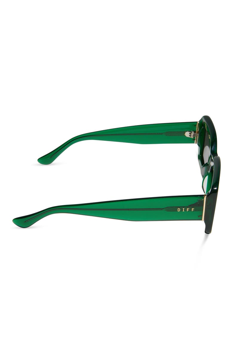 Indy 51mm Polarized Rectangular Sunglasses, Alternate, color, GREEN