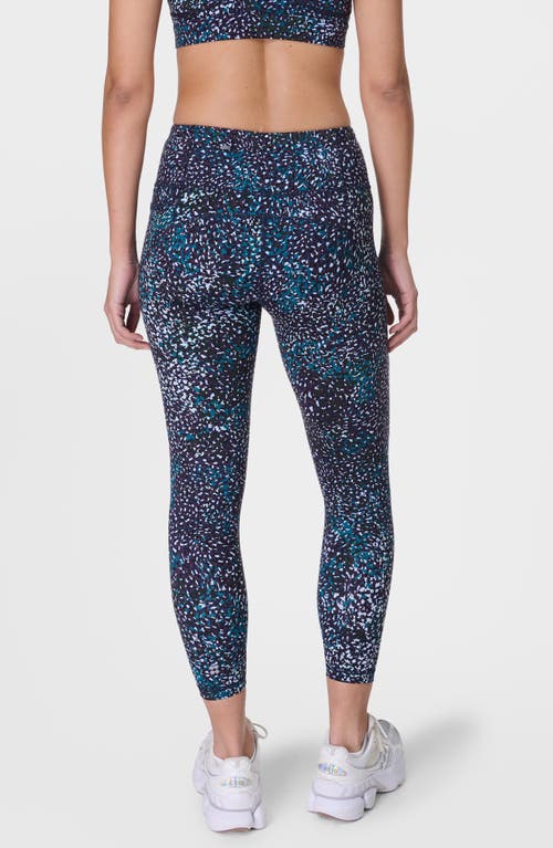 Sweaty Betty Confetti Print Pocket Leggings In Blue Aurora Print