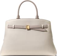 Kate Spade New York deco colorblock pebble leather satchel