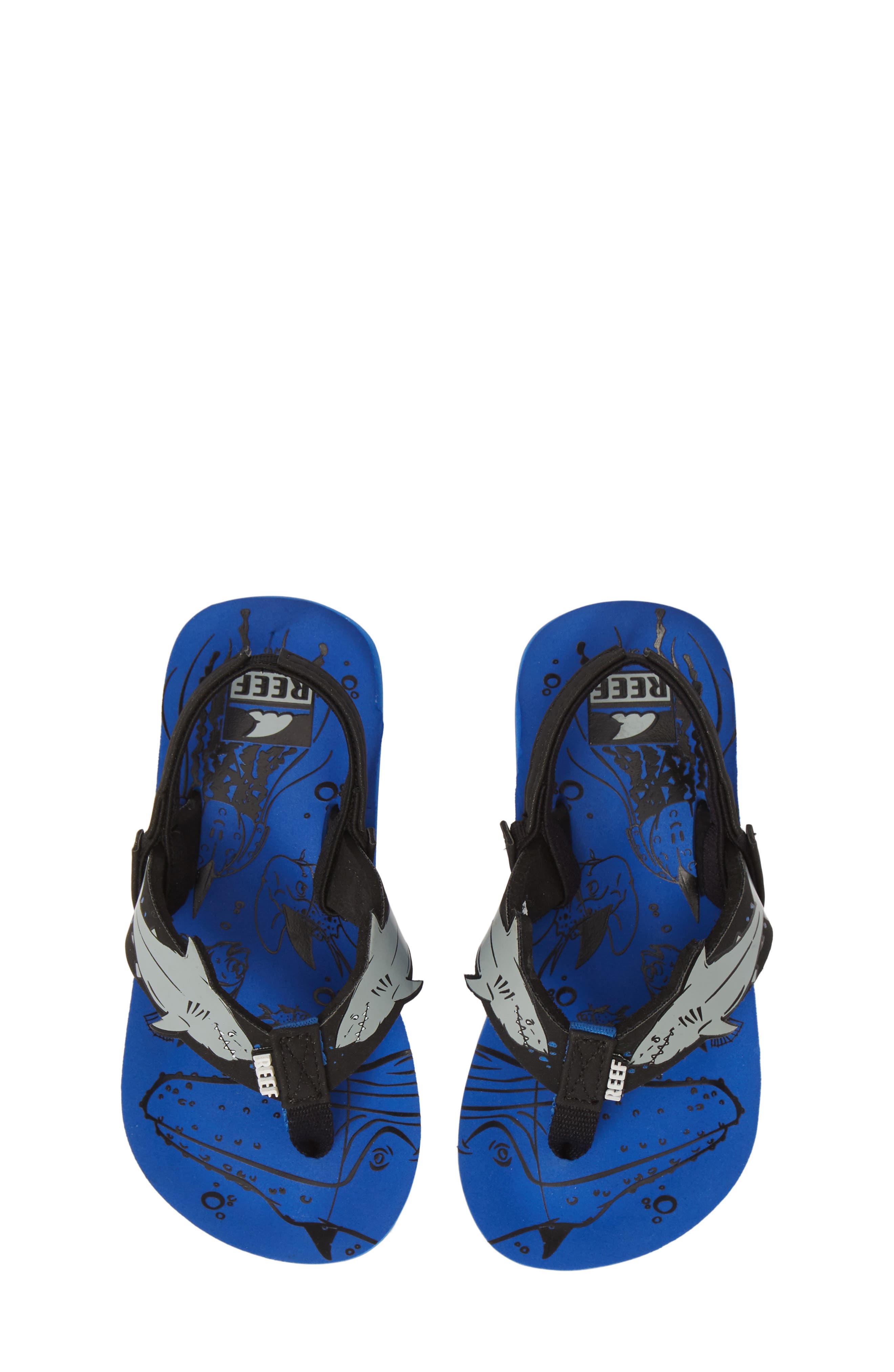 Reef Ahi Shark Flip Flop, Main, color, 