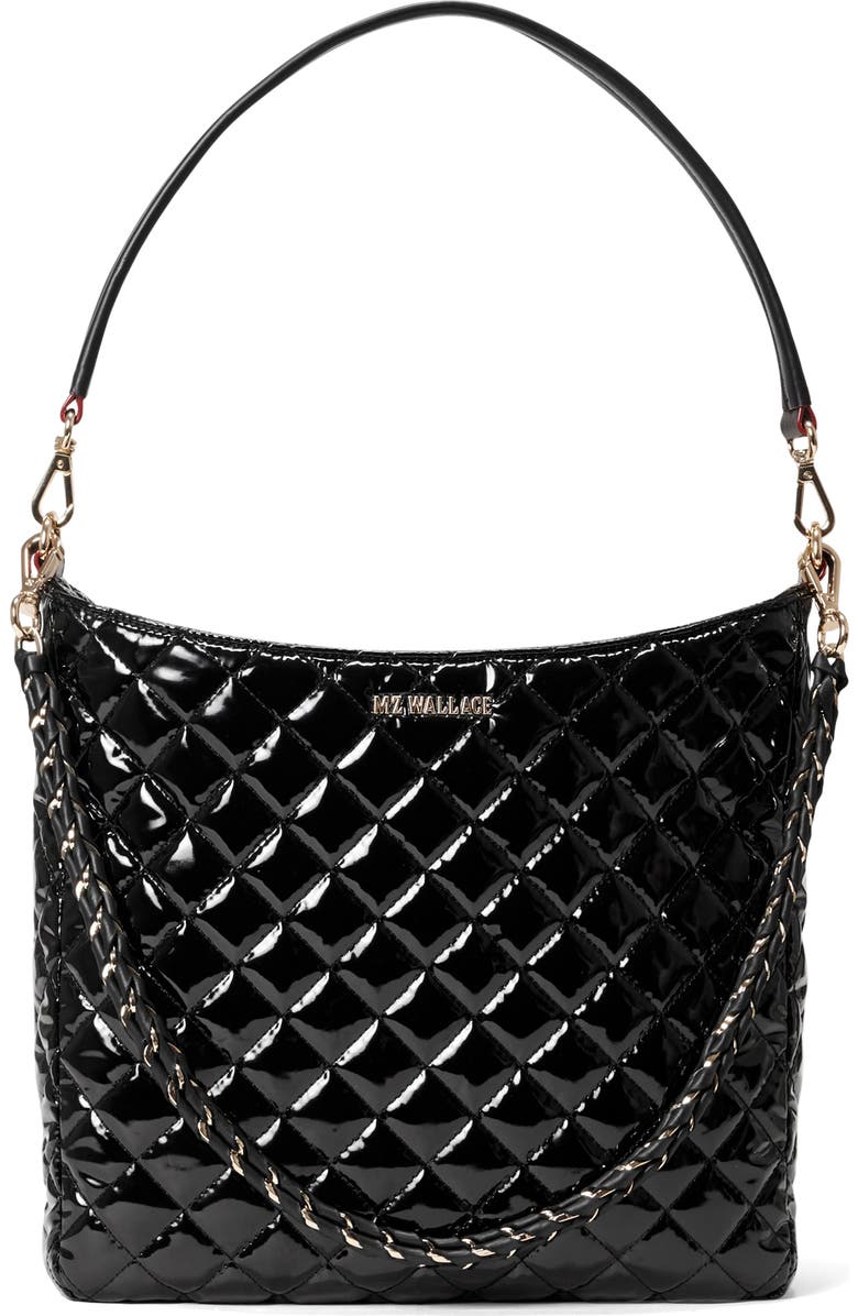 MZ Wallace Crosby Quilted Nylon Hobo Bag, Main, color,