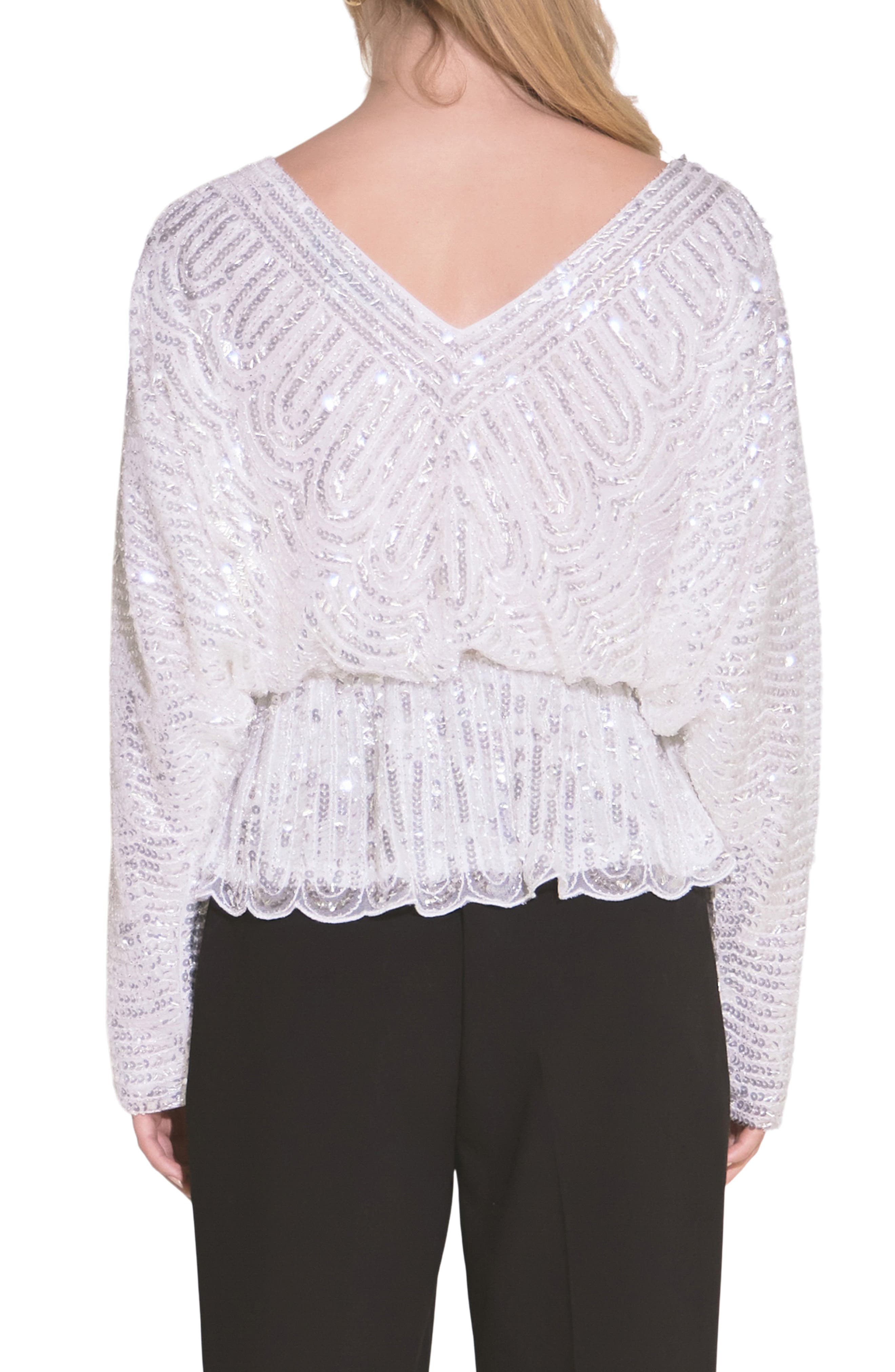 Endless Rose Sequin Peplum Top (Women) | Nordstromrack