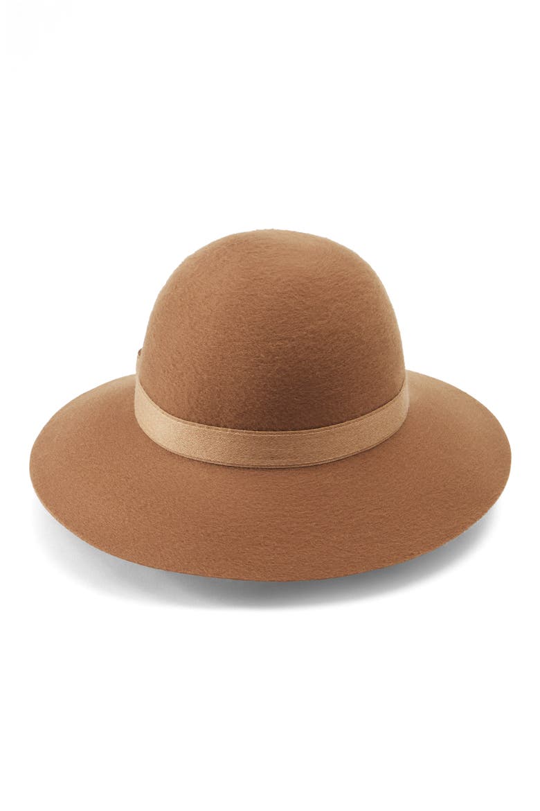 Alfreda 9 Cashmere Felt Cloche, Main, color, CAMEL