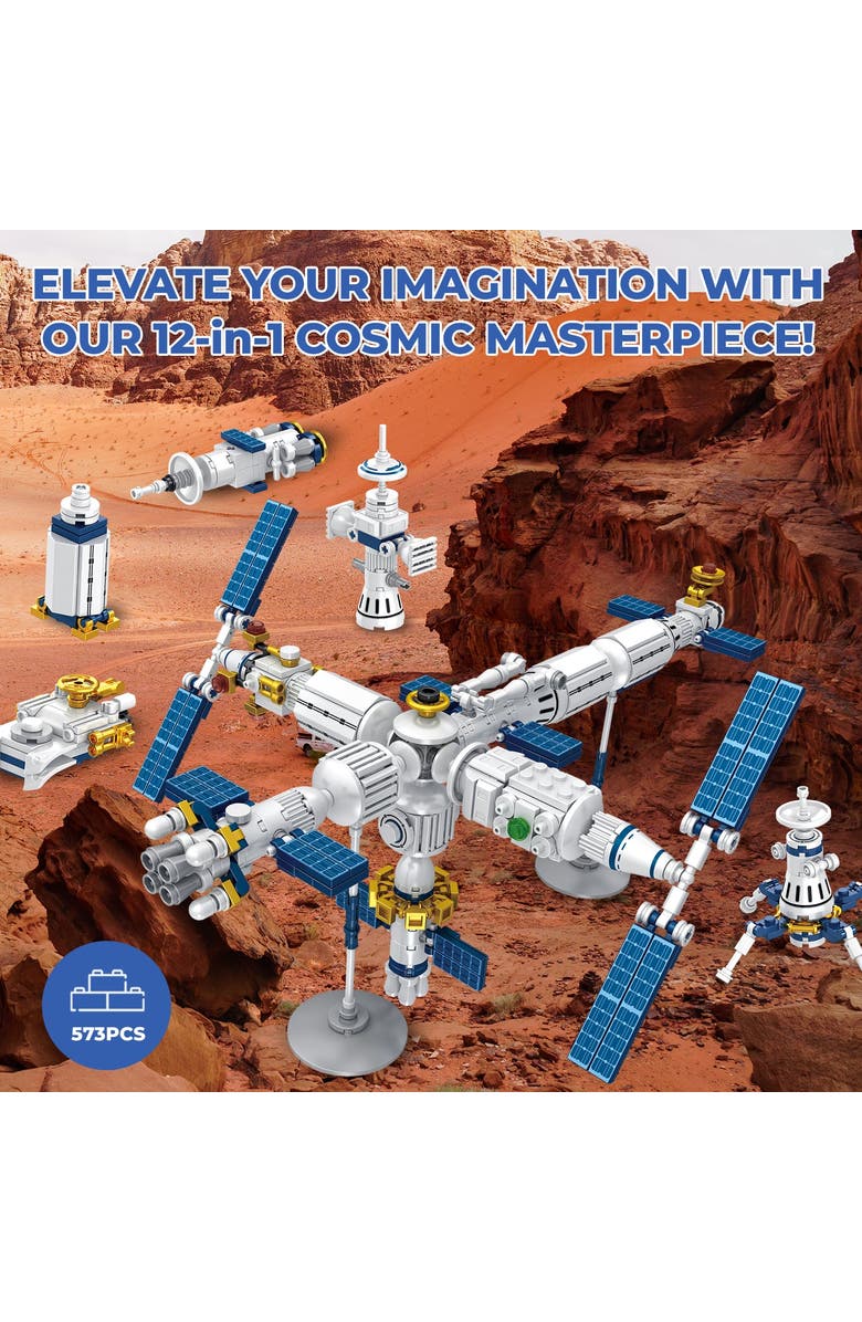 CONTIXO Aerospace Series Space Station Building Block Set, Alternate, color, White Space Station