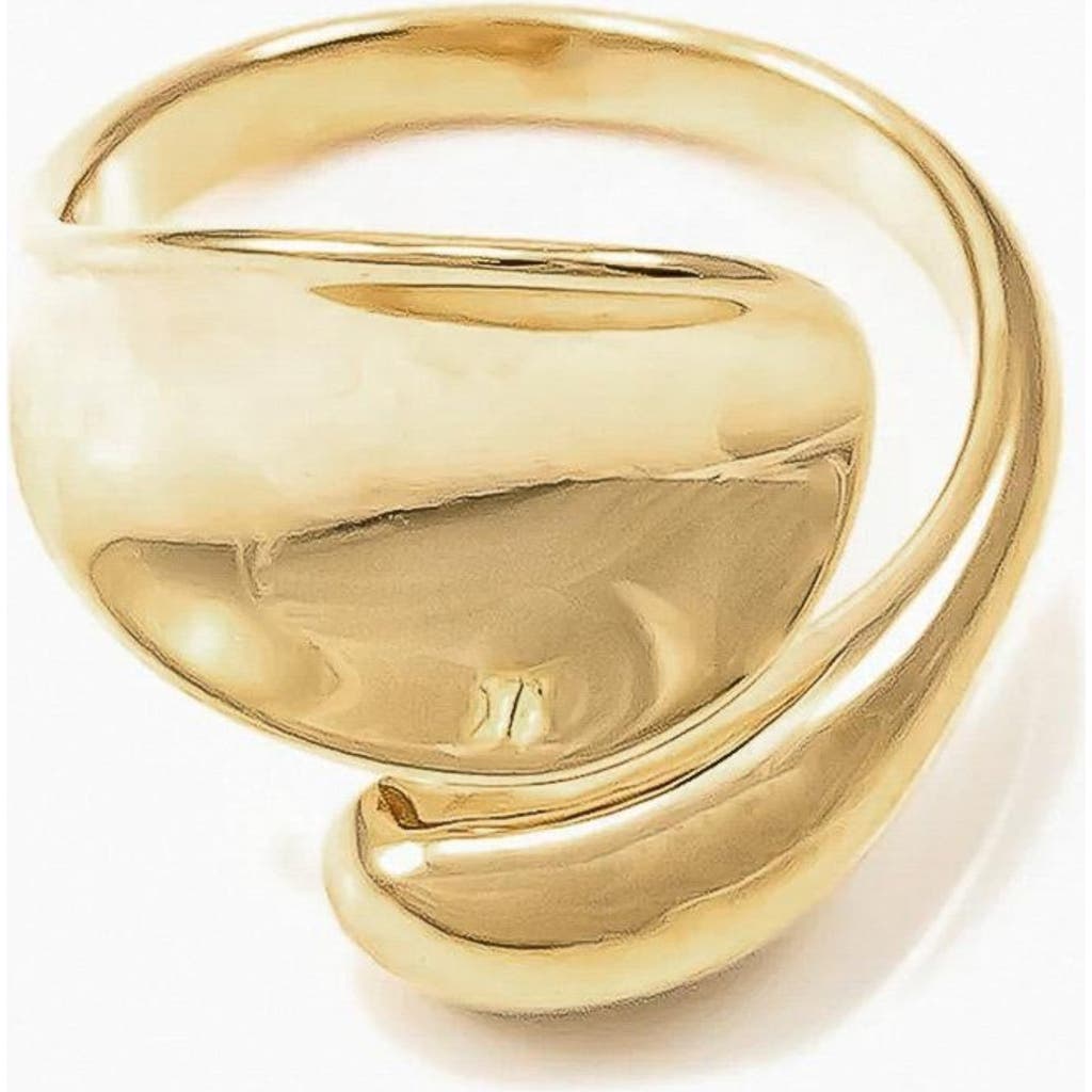 Bearfruit Jewelry Shirley Adjustable Statement Ring In Gold