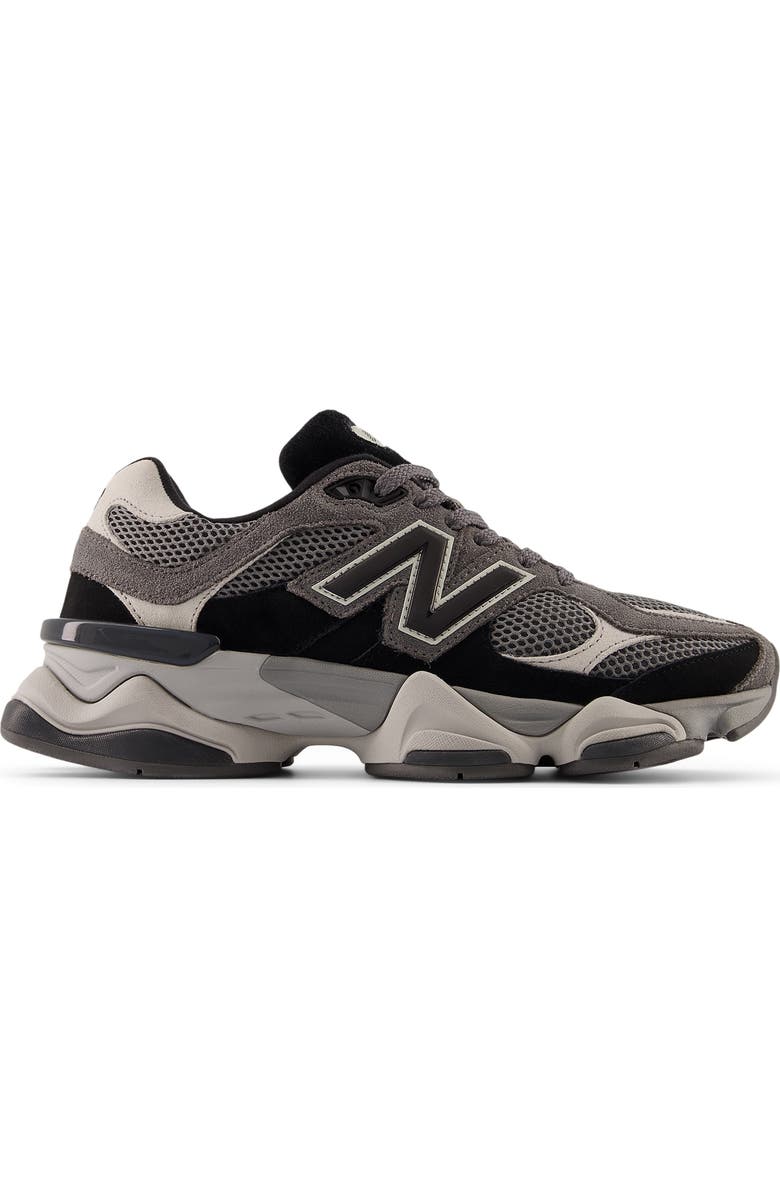 New Balance Gender Inclusive 9060 Sneaker, Alternate, color, Black/ Grey/ Grey