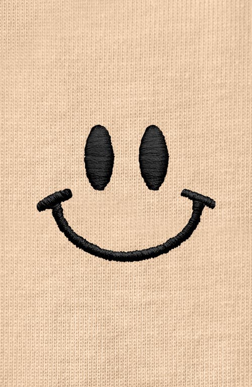 Dalix Smile Face Tee In Sand