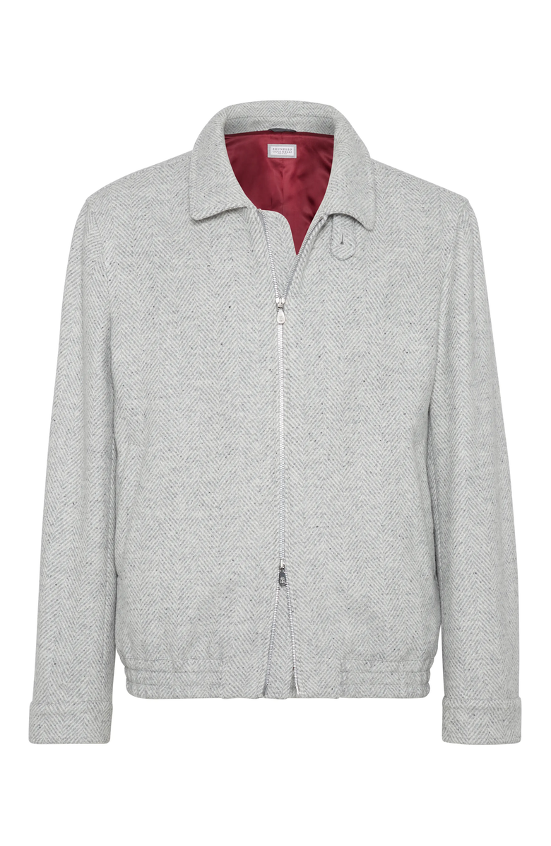 Brunello Cucinelli Chevron bomber jacket, Main, color, 