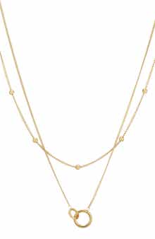 18k Gold Plated Layered Necklace
