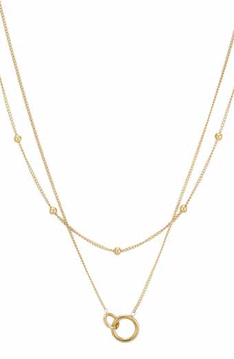 18k Gold Plated Layered Necklace