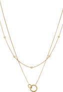 Adornia 18k Gold Plated Layered Necklace