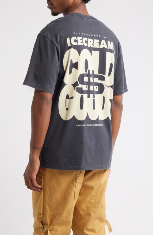 Icecream Oversize Seal Graphic T-shirt In Gray