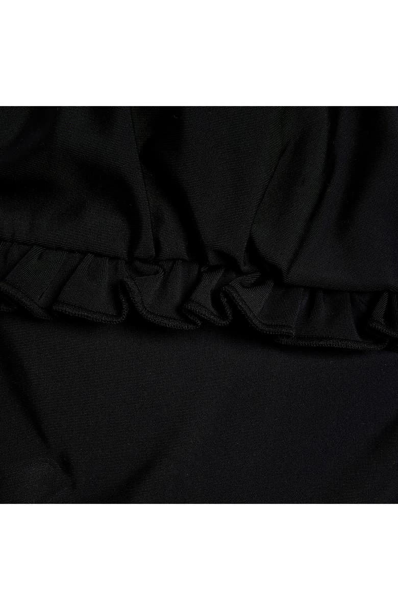 River Island Frill Plunge One-Piece Swimsuit, Alternate, color, 