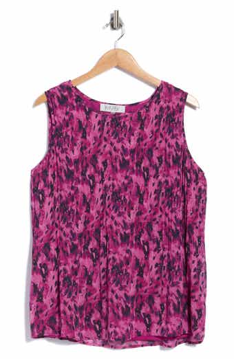 Pleat Release Sleeveless Blouse
