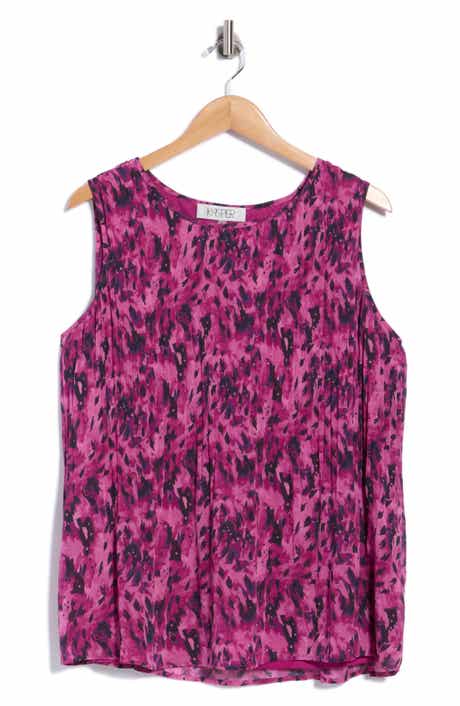 Pleat Release Sleeveless Blouse