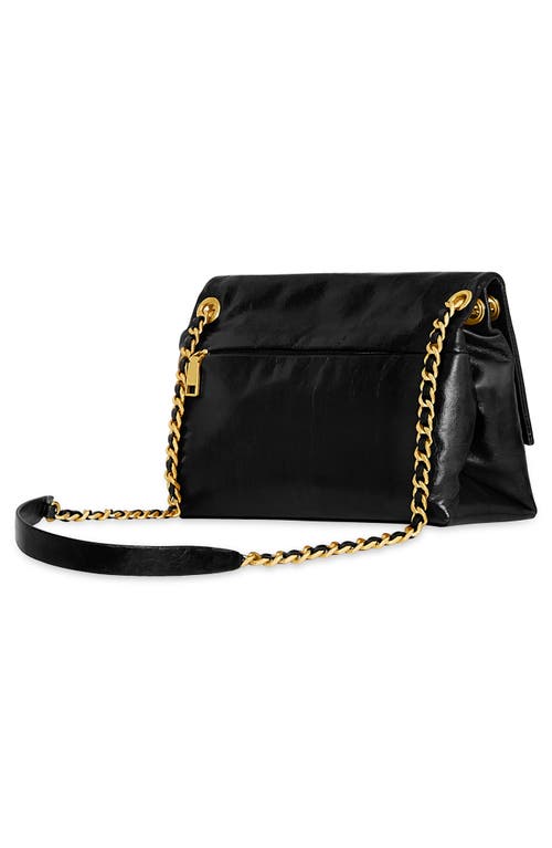 Rebecca Minkoff Medium G Convertible Leather Shoulder Bag In Black