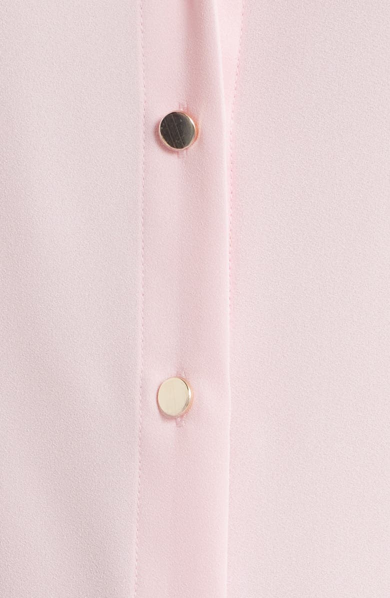 AK ANNE KLEIN Crepe Shirt, Alternate, color, Peony Pink