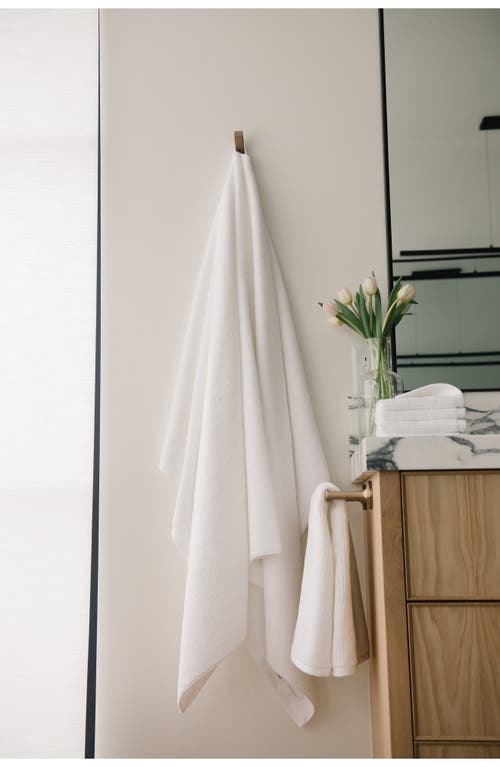 Cozy Earth Waffle Bath Sheet In White