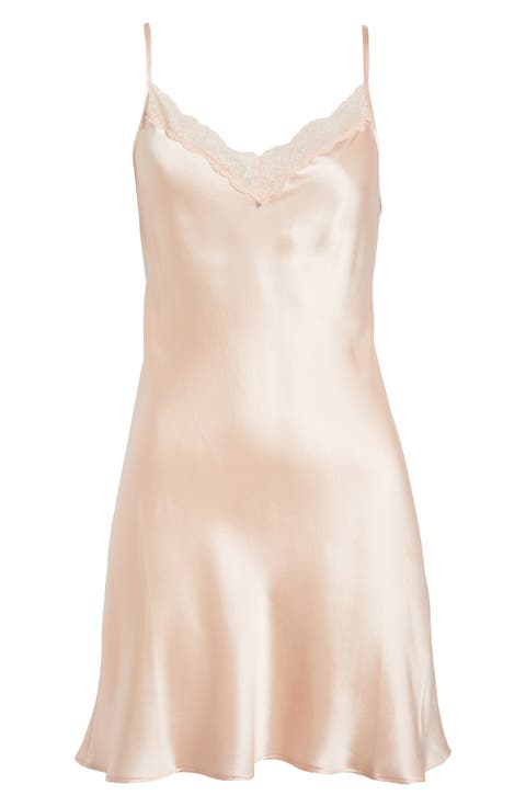 Milky Lace Trim Washable Silk Camisole