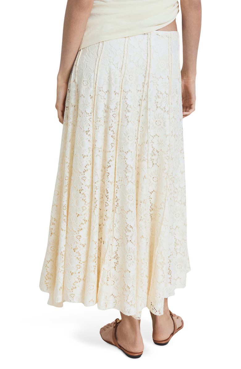 MANGO Lace Maxi Skirt, Alternate, color, Ecru