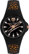 PLEIN SPORT Three-Hand Quartz Silicone Strap Watch, 40mm