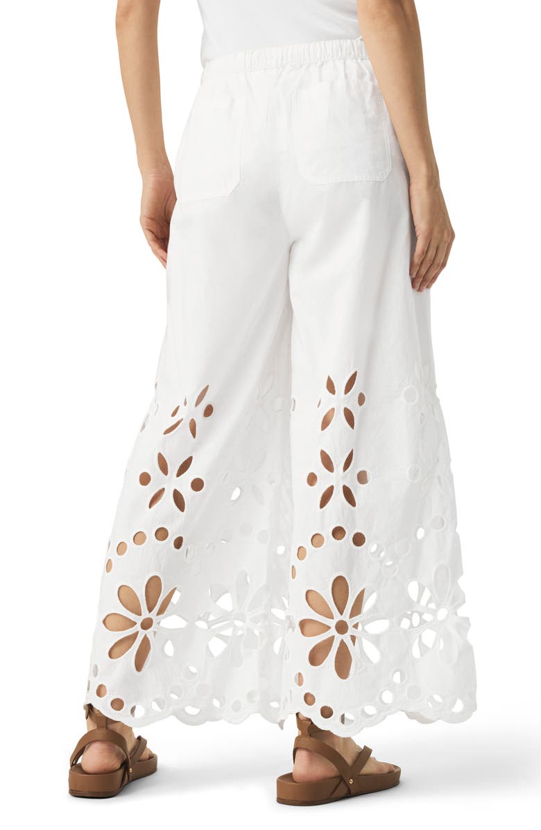 Splendid Emma Cotton Eyelet Pants, Alternate, color, White