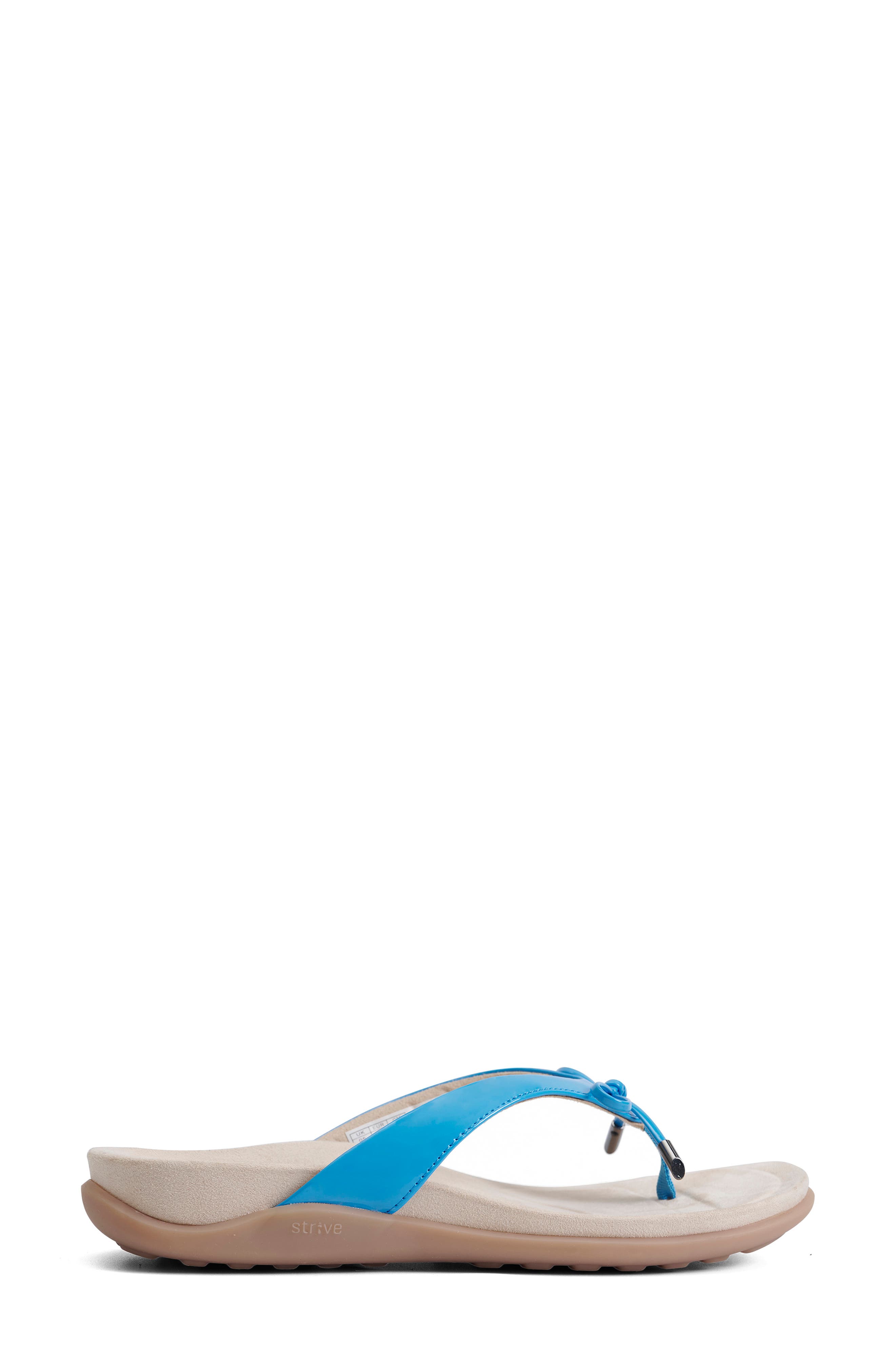 Island II Bow Water Resistant Thong Slide Sandal, Alternate, color, OCEAN