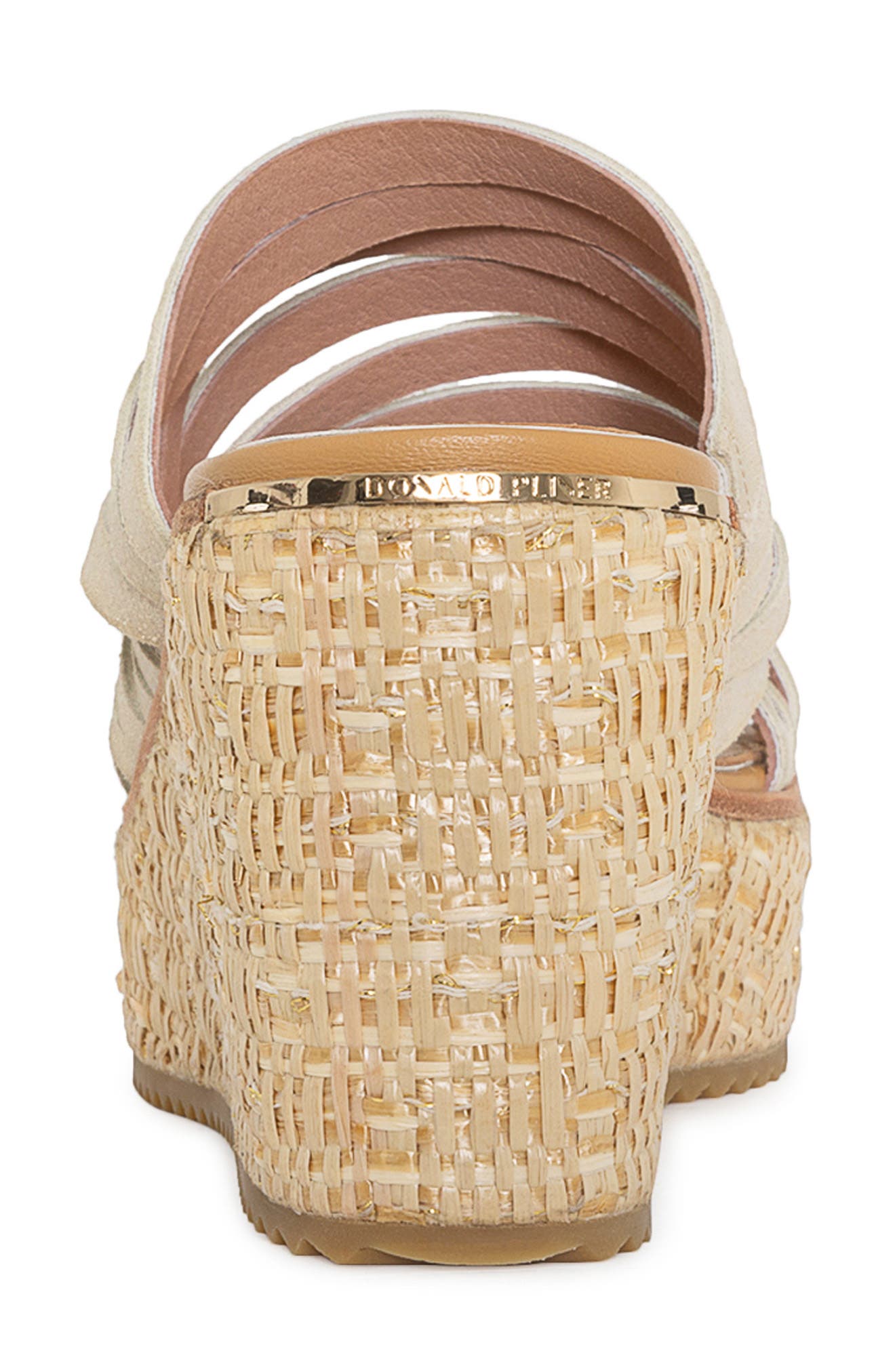 Donald Pliner Platform Wedge Sandal, Alternate, color, Platino