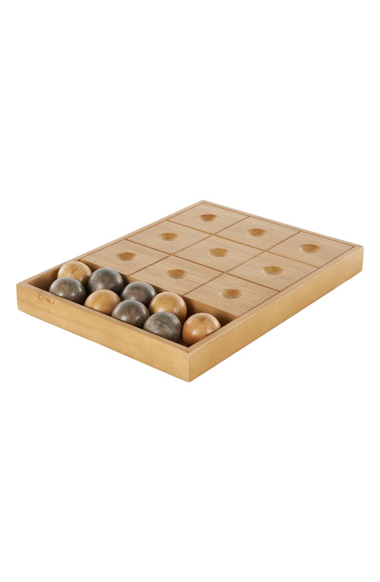 UMA Modern Tic Tac Toe Set, Alternate, color, Brown