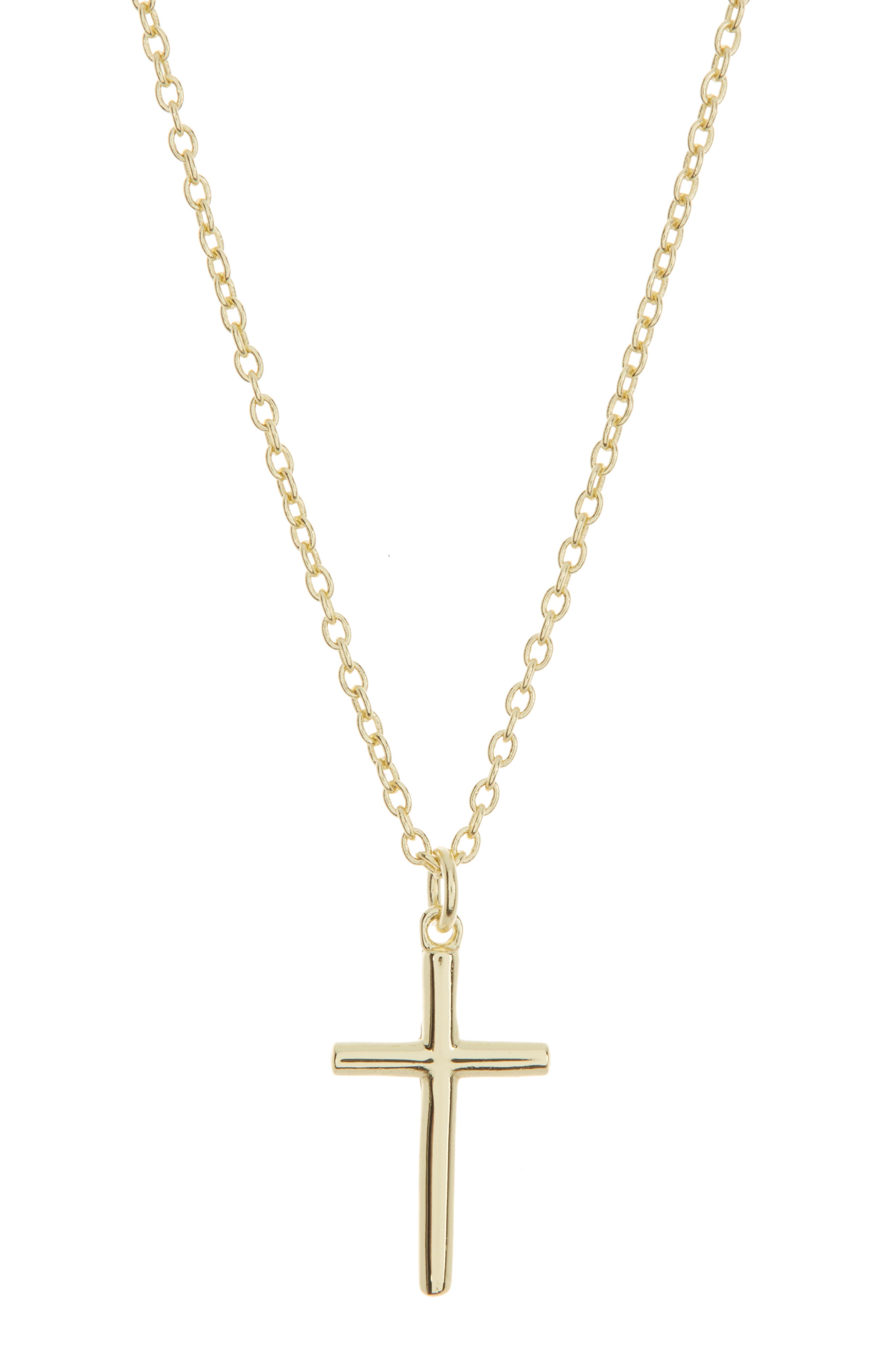 Argento Vivo Sterling Silver Sterling Silver Cross Pendant Necklace