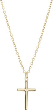 Argento Vivo Sterling Silver Sterling Silver Cross Pendant Necklace