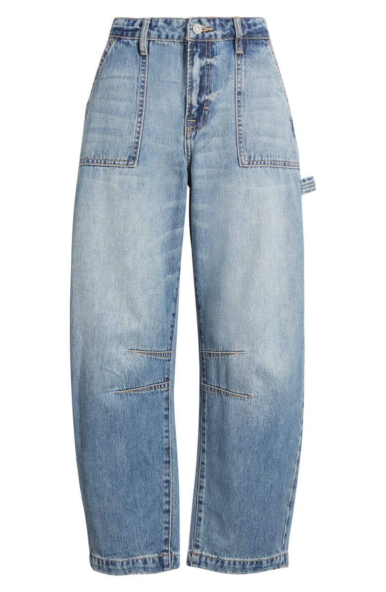 HIDDEN JEANS Crop Barrel Jeans, Alternate, color, Med.wash