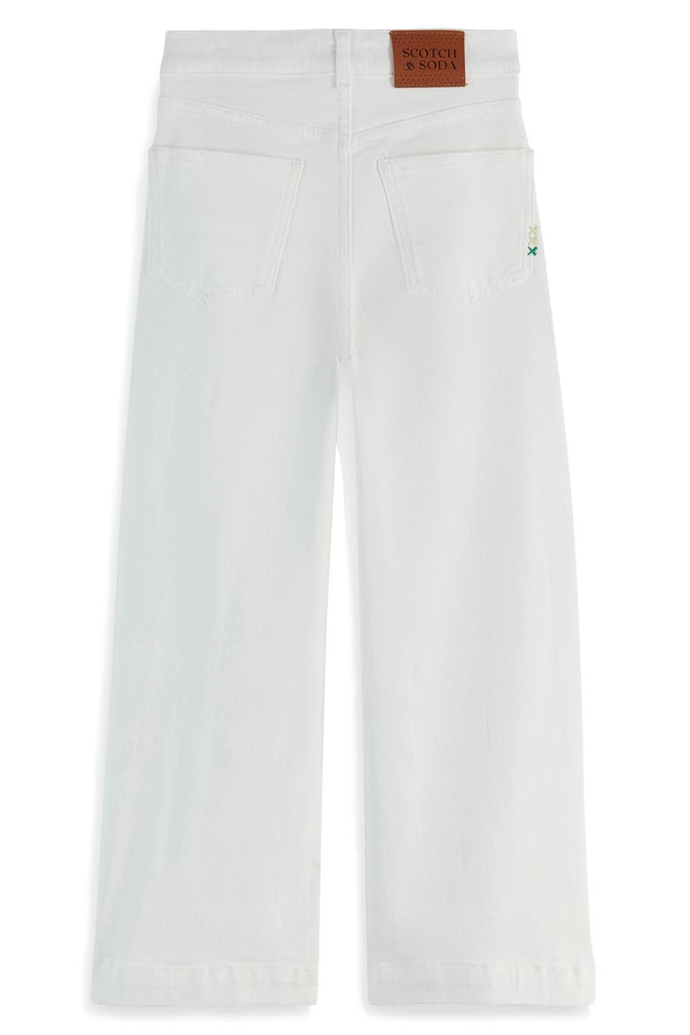 Kids' The Wave Wide Leg Jeans, Alternate, color, TENNIS WHITE