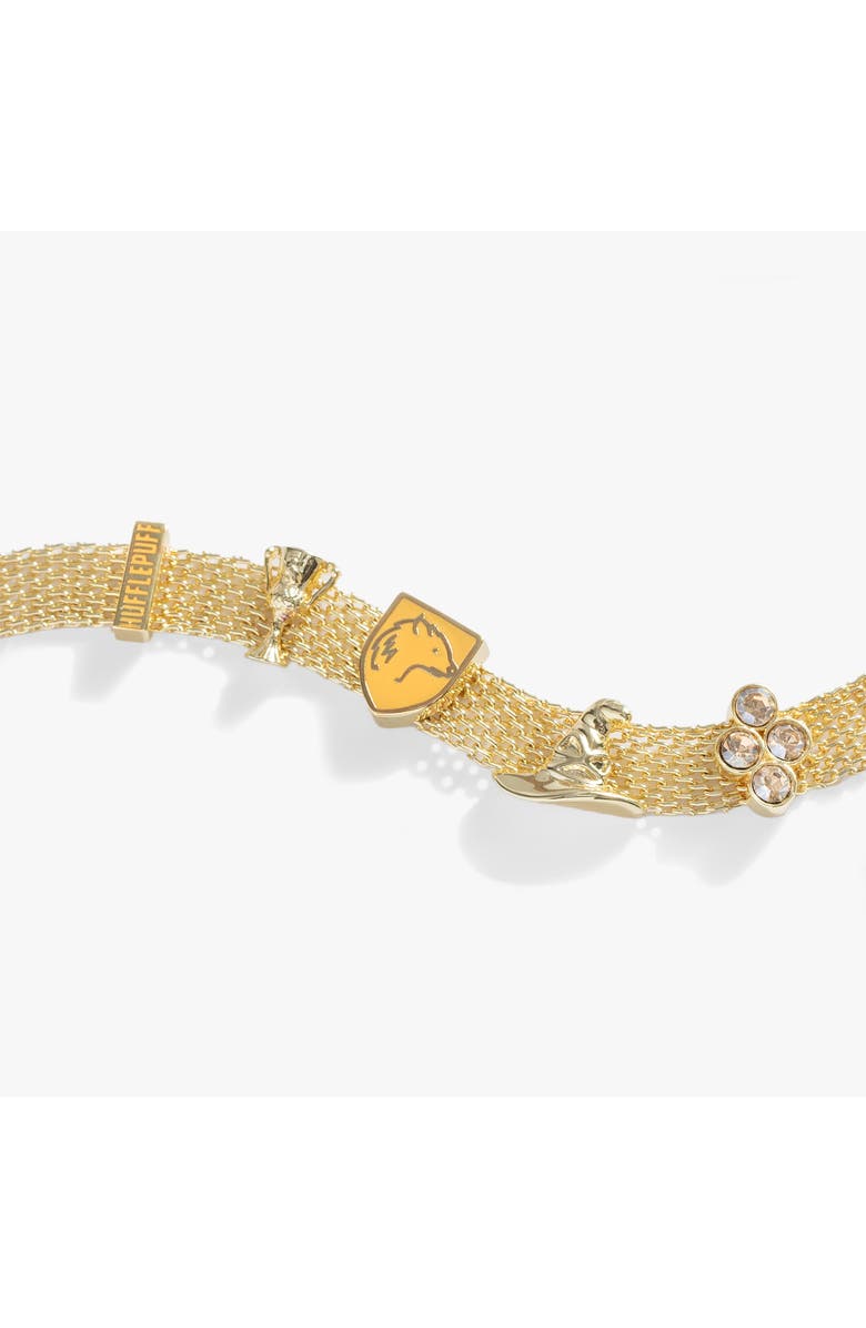 Alex and Ani Harry Potter<sup>™</sup> Hufflepuff Mesh Charm Bracelet, Alternate, color,