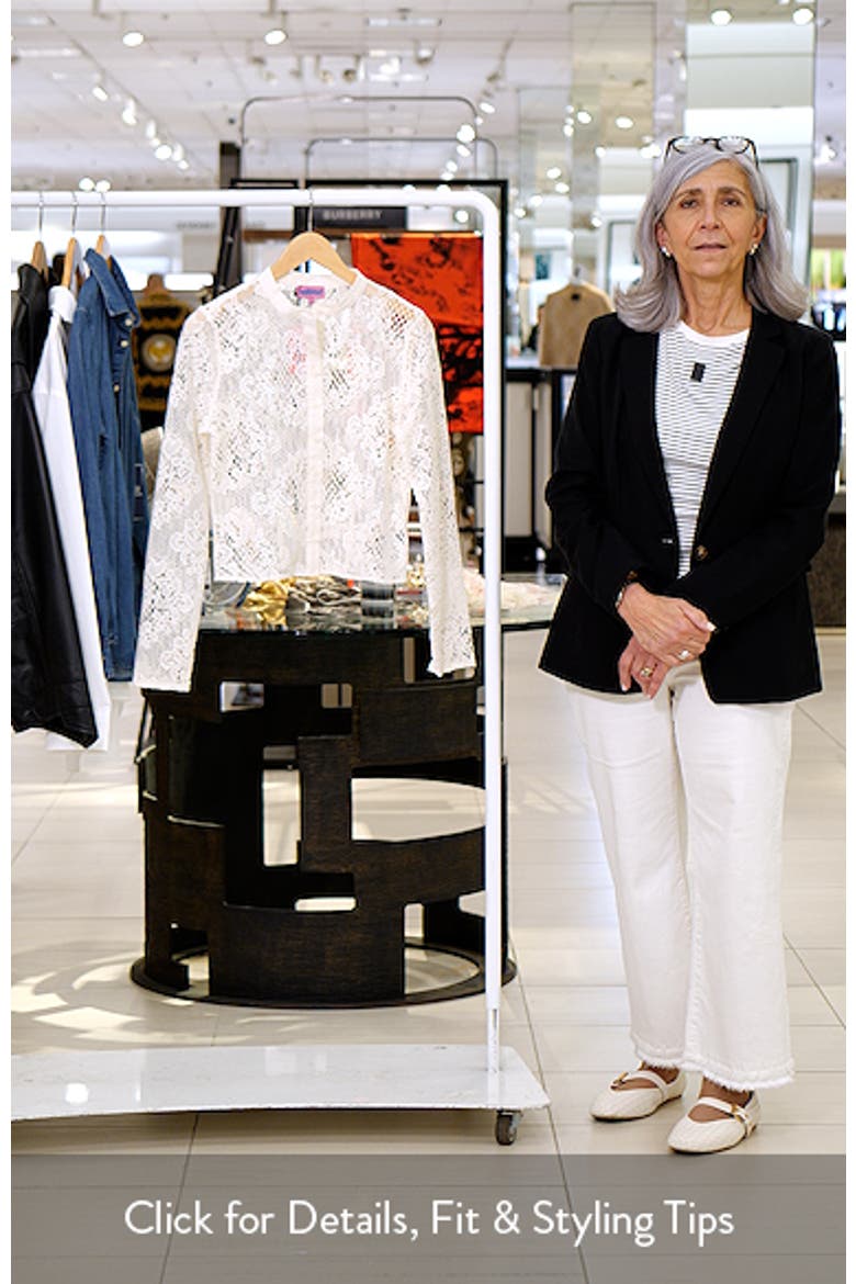 Peyson Sheer Lace Button-Up Shirt video