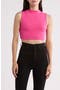 Sleeveless Mock Neck Crop Top