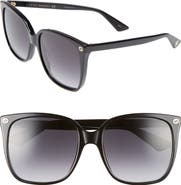 Gucci 57mm Gradient Square Sunglasses