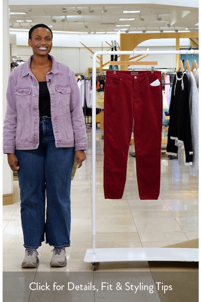 Charlize Ankle Cigarette Velvet Pants video