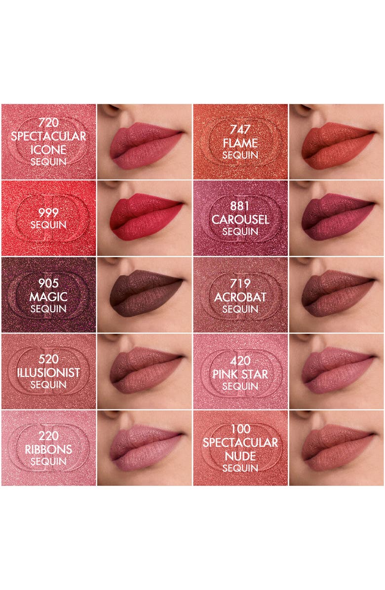 DIOR Rouge Dior Liquid Sequin Duo Lipstick, Alternate, color, 719 Acrobat