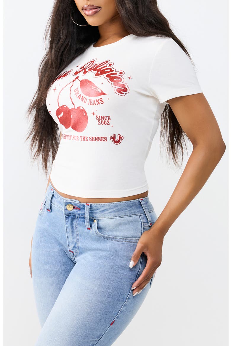 Cherry Baby Tee, Alternate, color, WINTER WHITE