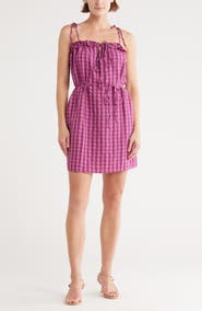 Topshop Gingham Mini Sundress