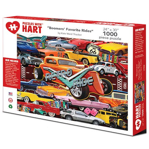 Boomer's Favorite Rides by Kate Ward Thacker 1000 Piece Puzzle