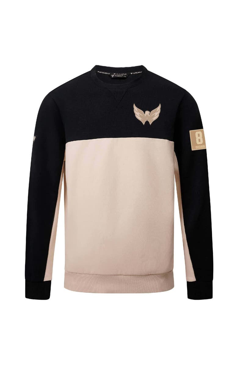 LEVELWEAR Men's Levelwear Alexander Ovechkin Black Washington Capitals Name & Number Pullover Sweatshirt, Main, color, Black