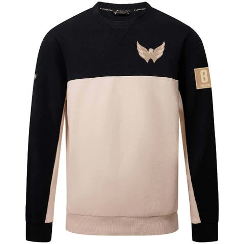 Men's Levelwear Alexander Ovechkin Black Washington Capitals Name & Number Pullover Sweatshirt