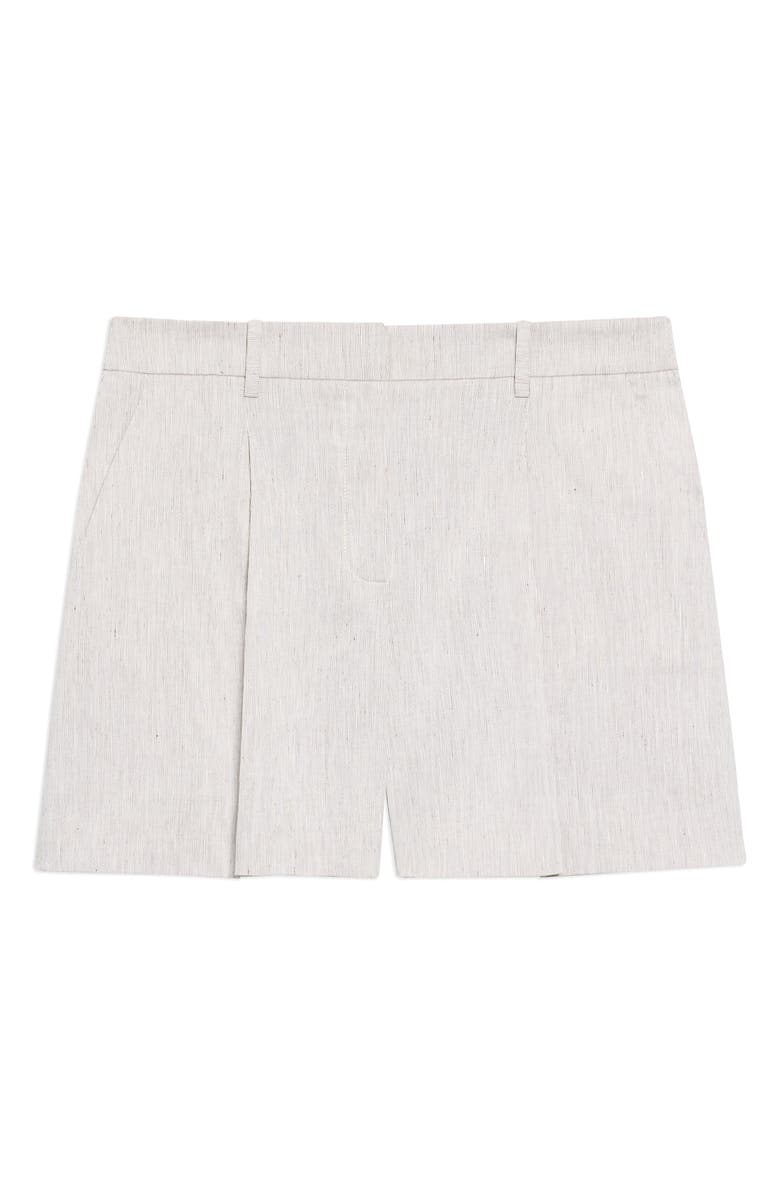 Theory Fluid Linen Blend Shorts, Alternate, color, 