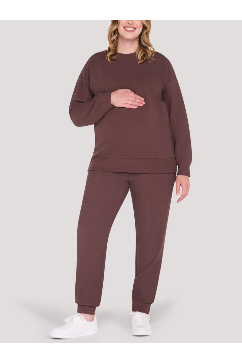 Under the Belly Cozy Jogger, Alternate, color, French Roast