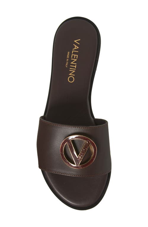 Valentino By Mario Valentino Bugola Slide Sandal In Brown