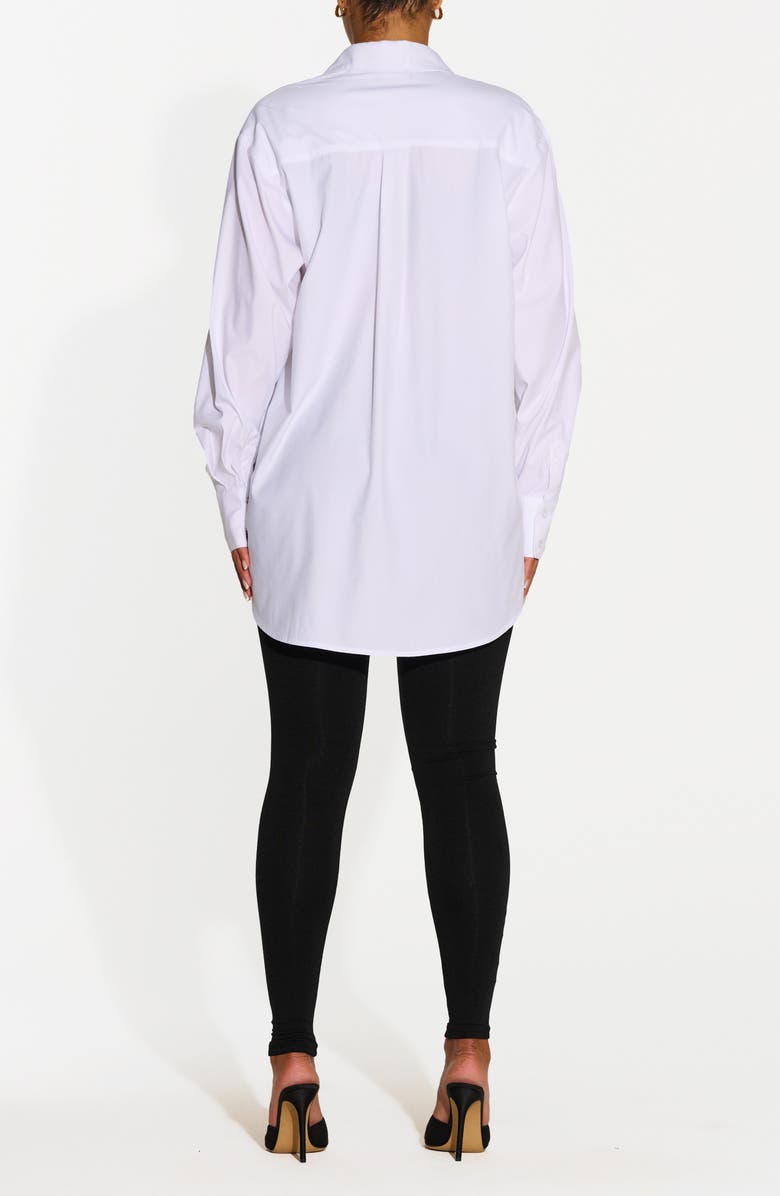 Naked Wardrobe Oversize Button-Up Shirt, Alternate, color, 