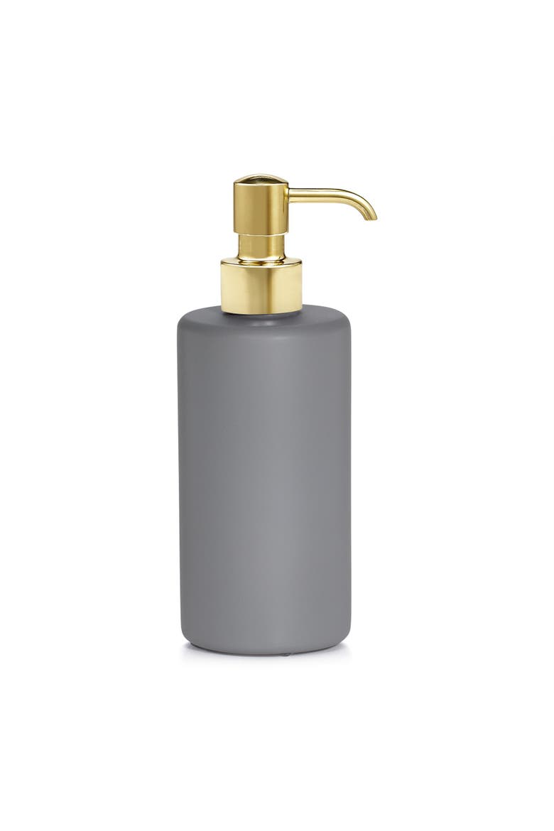 Domus Matte Pump Dispenser, Main, color, GREY-Unpl Brs