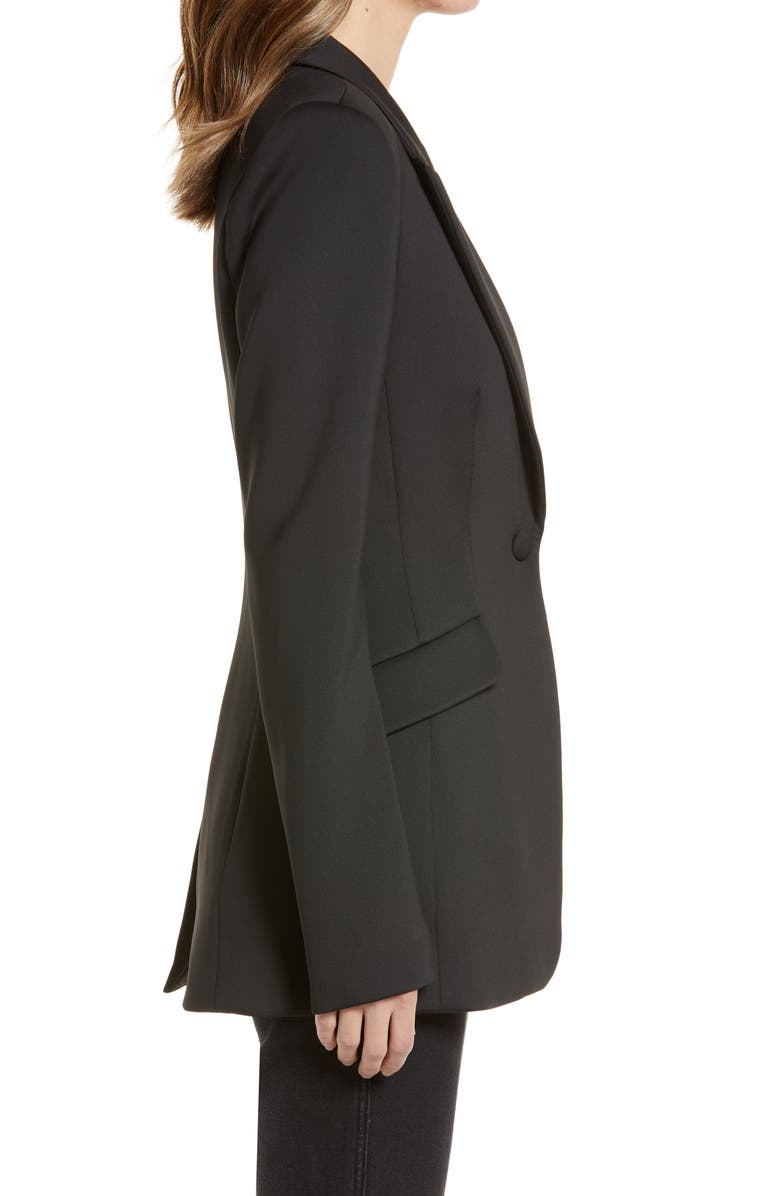 Good American Scuba Knit Blazer, Alternate, color,